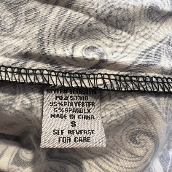 Bailey‎ Blue Paisley Faux Wrap Front Tunic Dress Pockets Sleeveless Small S - Picture 4 of 4